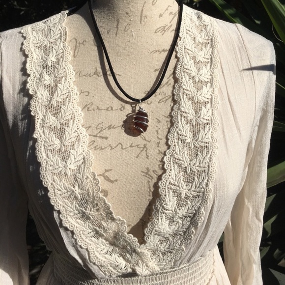 New! Crochet Trimmed Dress - Picture 3 of 6